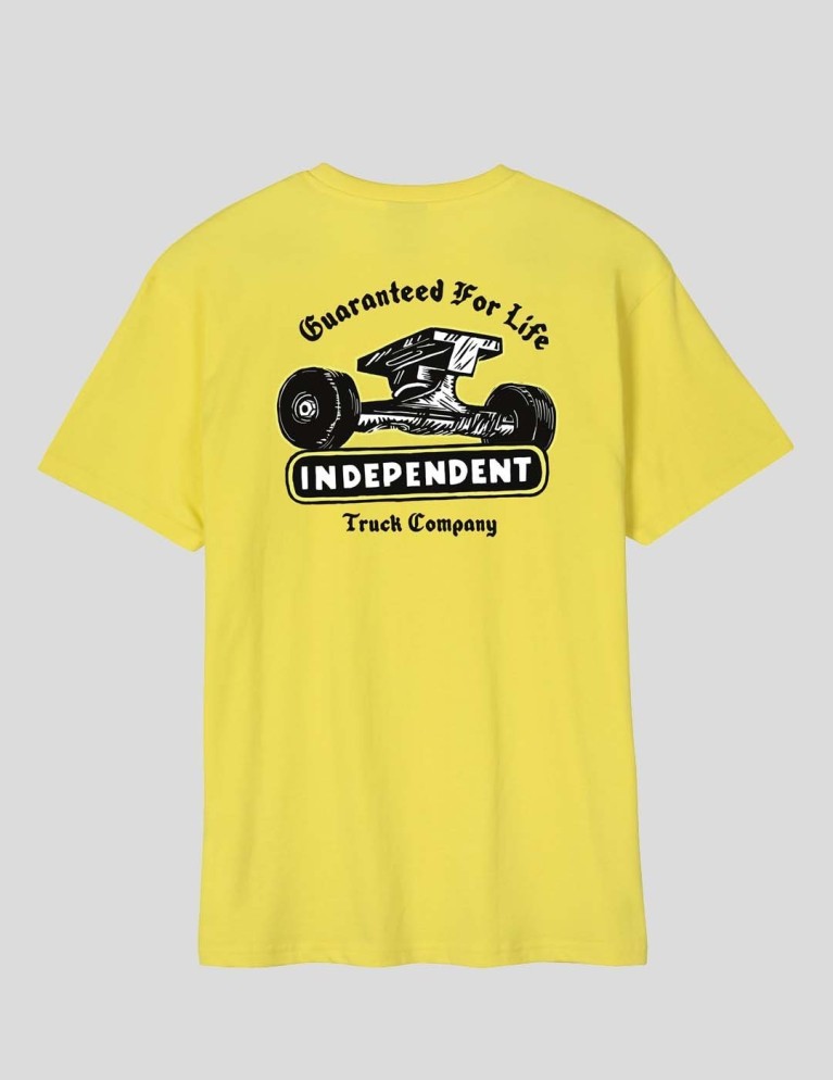 T-shirt INDEPENDENT gfl truck co tee giallo
